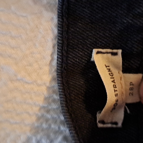 Madewell‎ Womens 90's Straight Black Stretch Wash Utility Ankle Jeans 28P - Picture 8 of 9